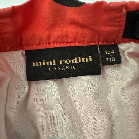 Mini Rodini Red/Orange Skirt with Ritz Rats Prints - Picture 2 of 3